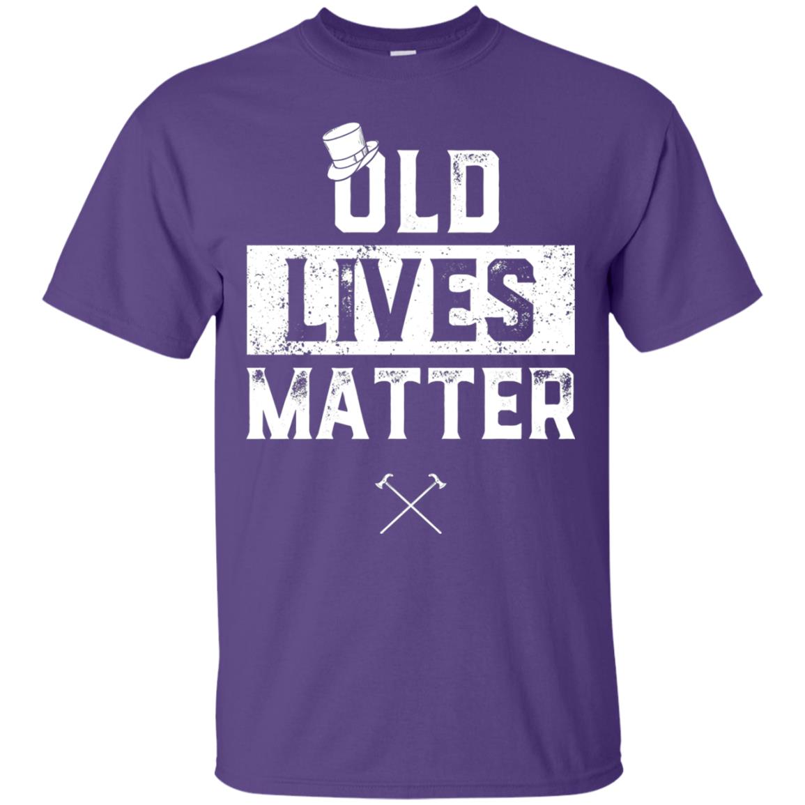 Old Lives Matter Funny Elderly 60th Birthday Shirt Purple