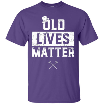 Old Lives Matter Funny Elderly 60th Birthday Shirt Purple