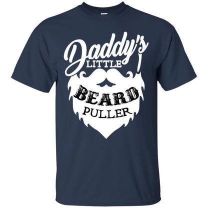 Daddy's Little Beard Puller Kid Shirt Navy