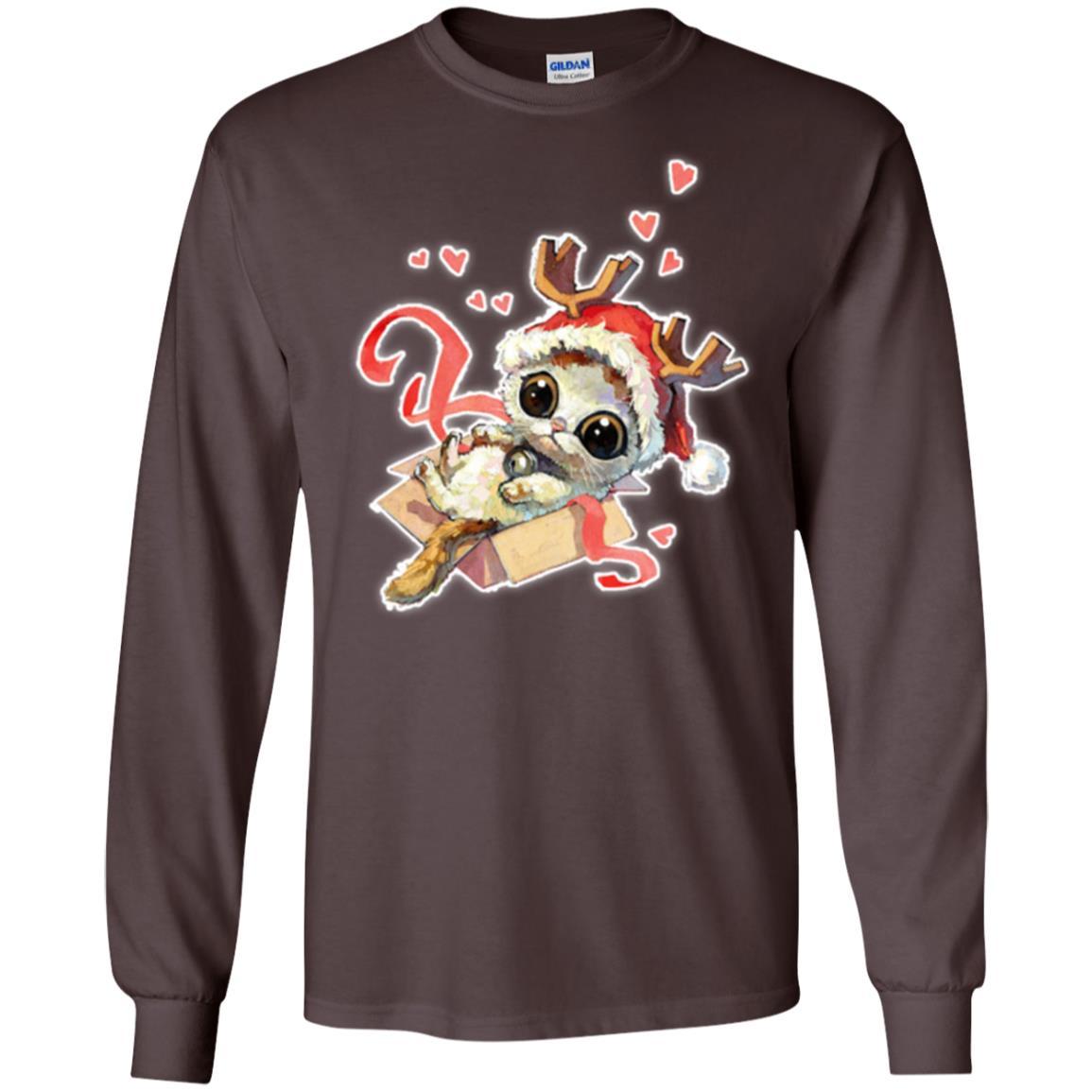 Cat Lover T-shirt Merry Christmas Dark Chocolate