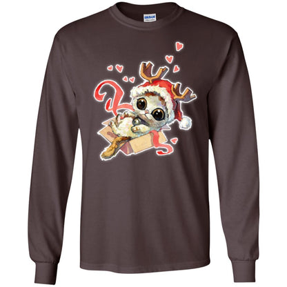 Cat Lover T-shirt Merry Christmas Dark Chocolate