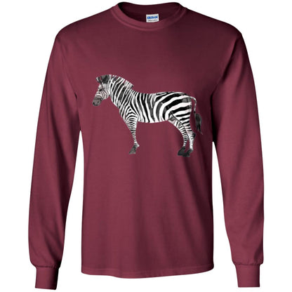 Awesome Zebra T-shirt Maroon