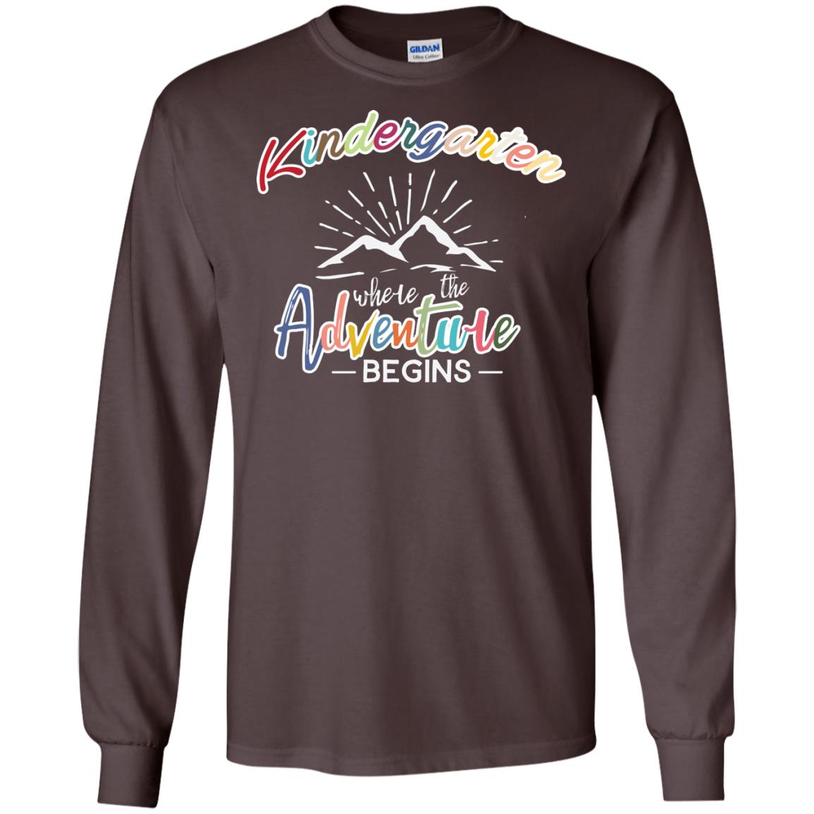 Kindergarten Where The Adventure Begins Shirt Dark Chocolate