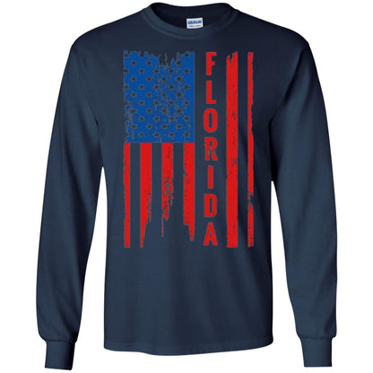 Florida State T-shirt American Flag Navy