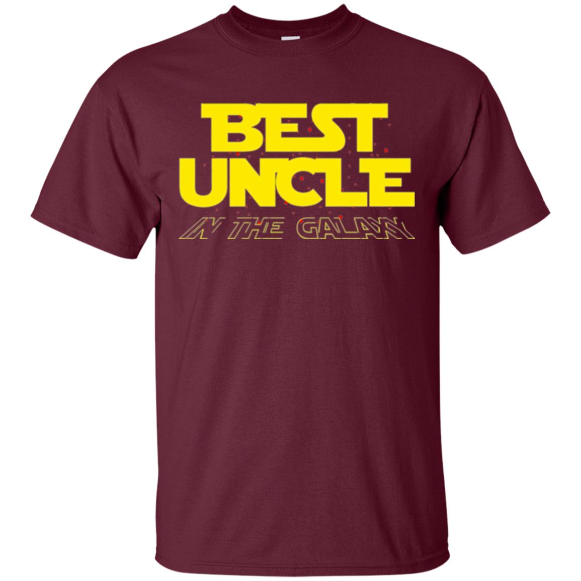 Uncle T-shirt Best Uncle In The Galaxy Maroon