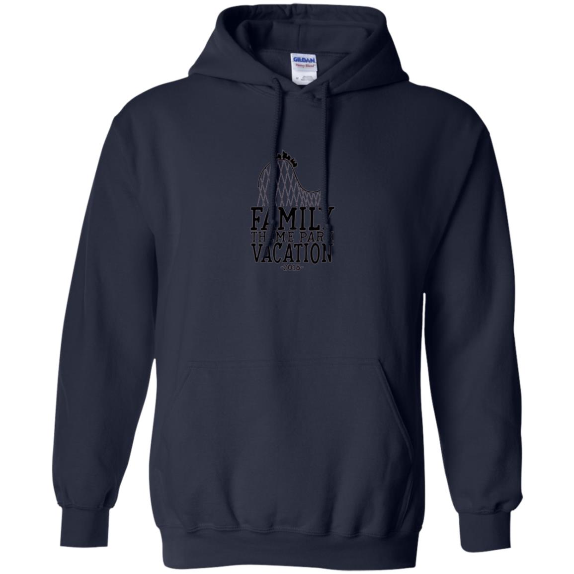 Family T-shirt Vacation 2018 Theme Park Roller Coaster Navy