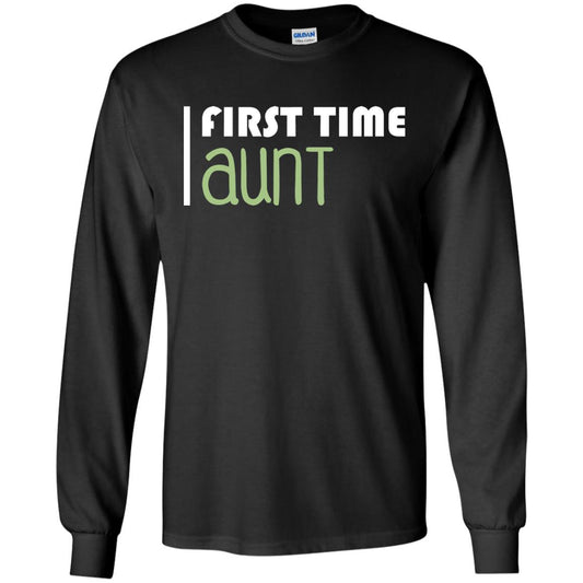 First Time Aunt New Auntie Shirt Black