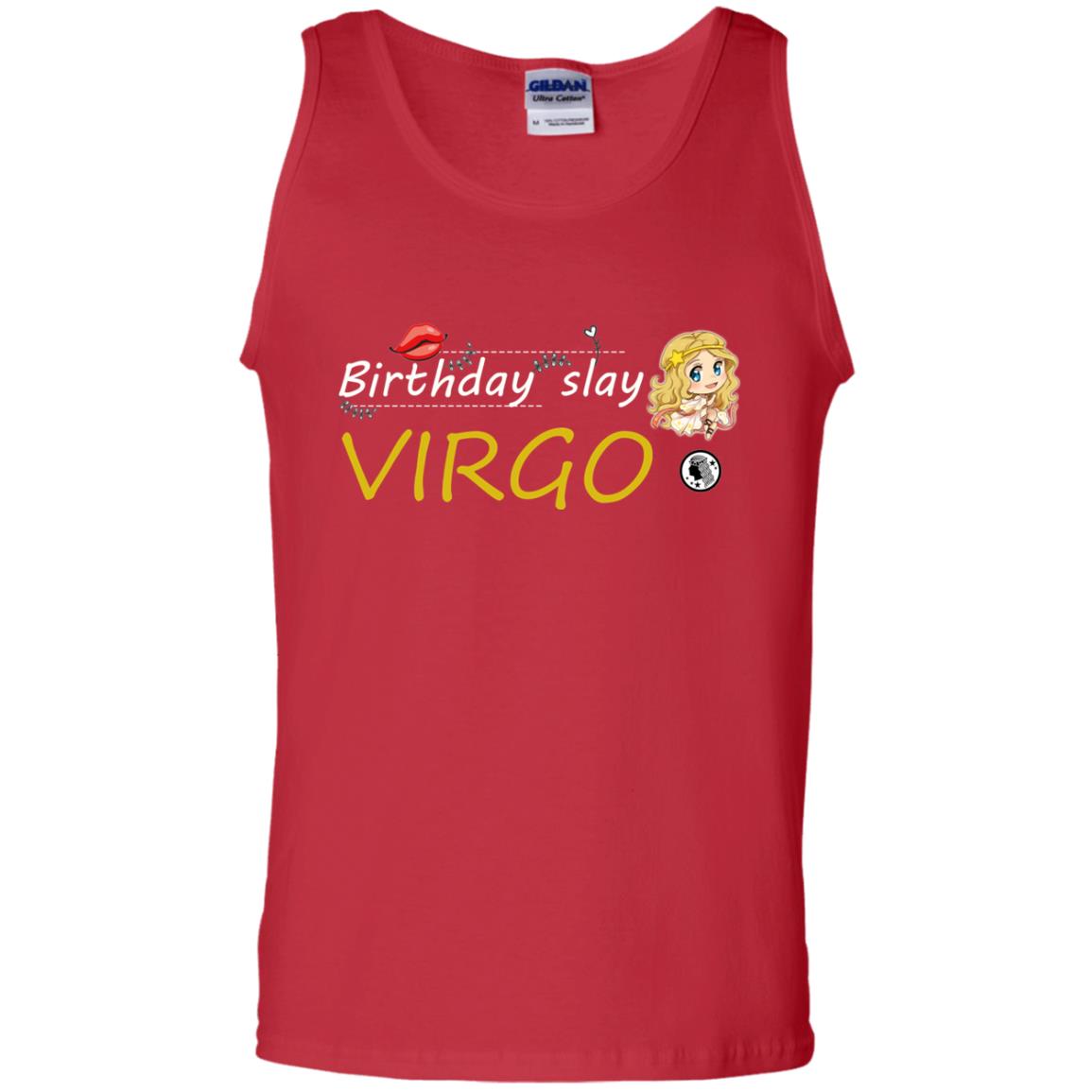 Cute Virgo Girl Birthday Lip Slay T-shirt Red