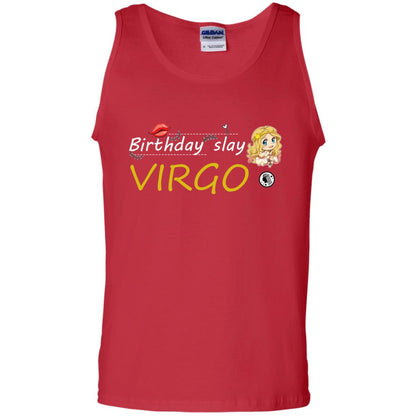 Cute Virgo Girl Birthday Lip Slay T-shirt Red
