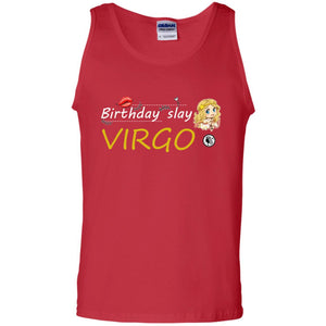 Cute Virgo Girl Birthday Lip Slay T-shirtG220 Gildan 100% Cotton Tank Top