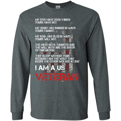 I Am A Us Veteran My Eyes My Heart My Soul Dark Heather