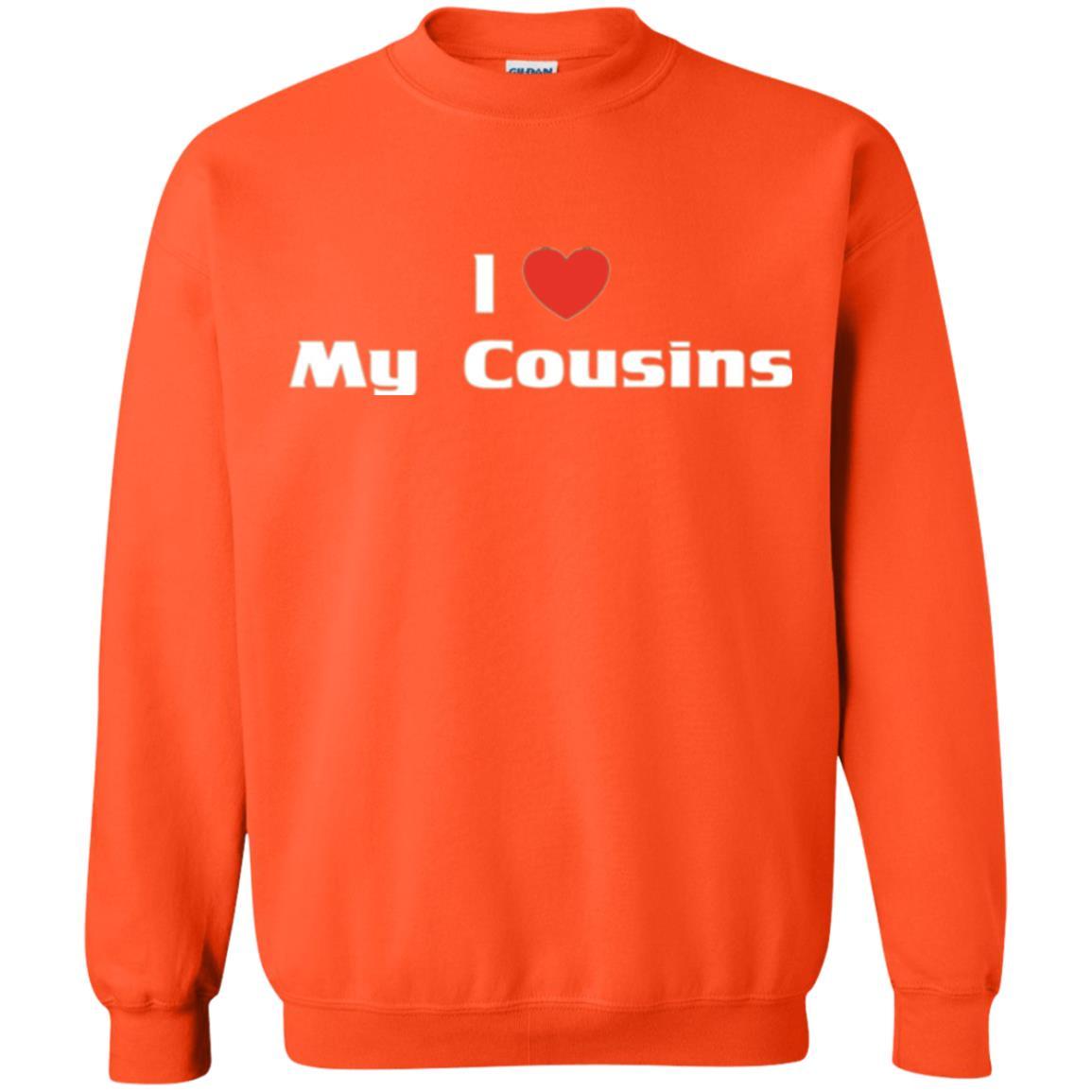 Family T-shirt I Love My Cousins Orange