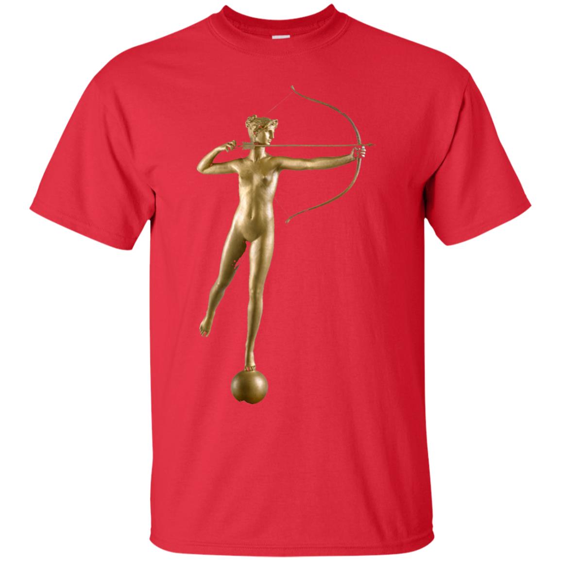 Mythology T-shirt Artemis Greek Goddess Red