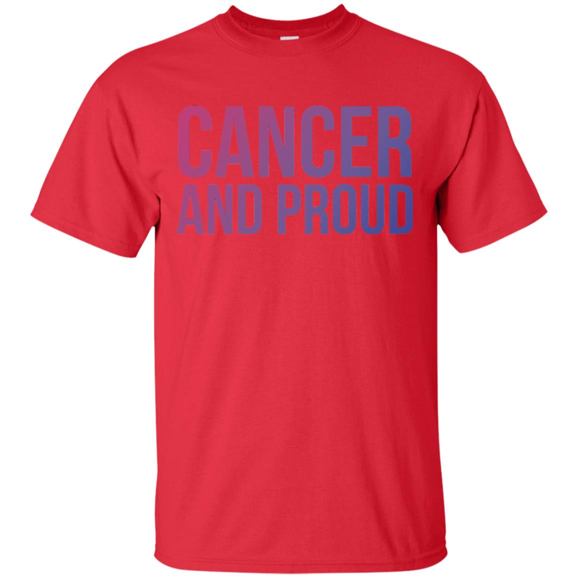 Cancer And Proud Lgbt Gear Bi Flag Gradient Shirt Red