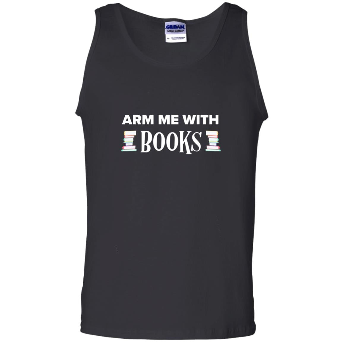 Arm Me With Books Book Lover T-shirt Black
