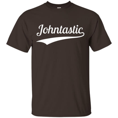 Funny John T-shirt Johntastic Dark Chocolate