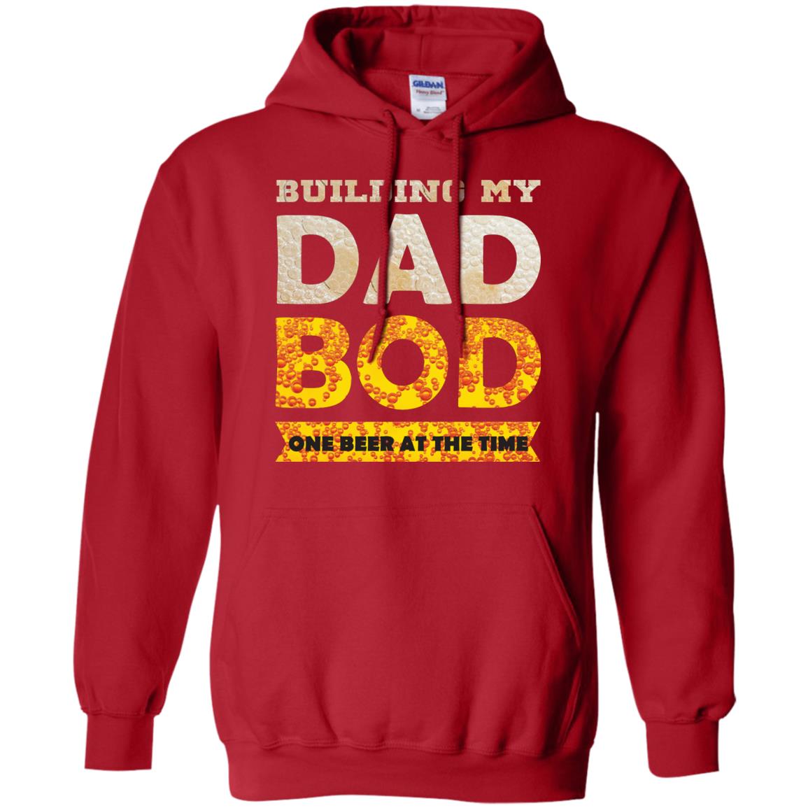 Building My Dad Bob One Beer At The Time Shirt Red
