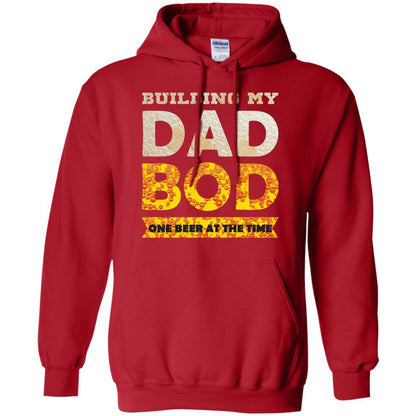 Building My Dad Bob One Beer At The Time Shirt Red
