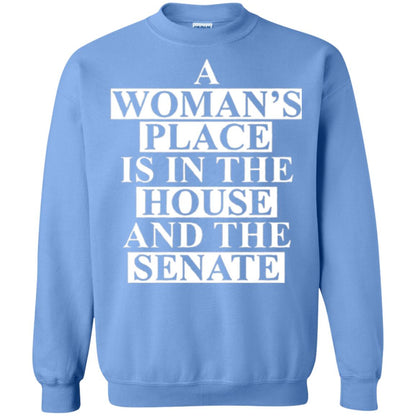 A Wonma_s Place Is In The House And The Senate T-shirt Carolina Blue