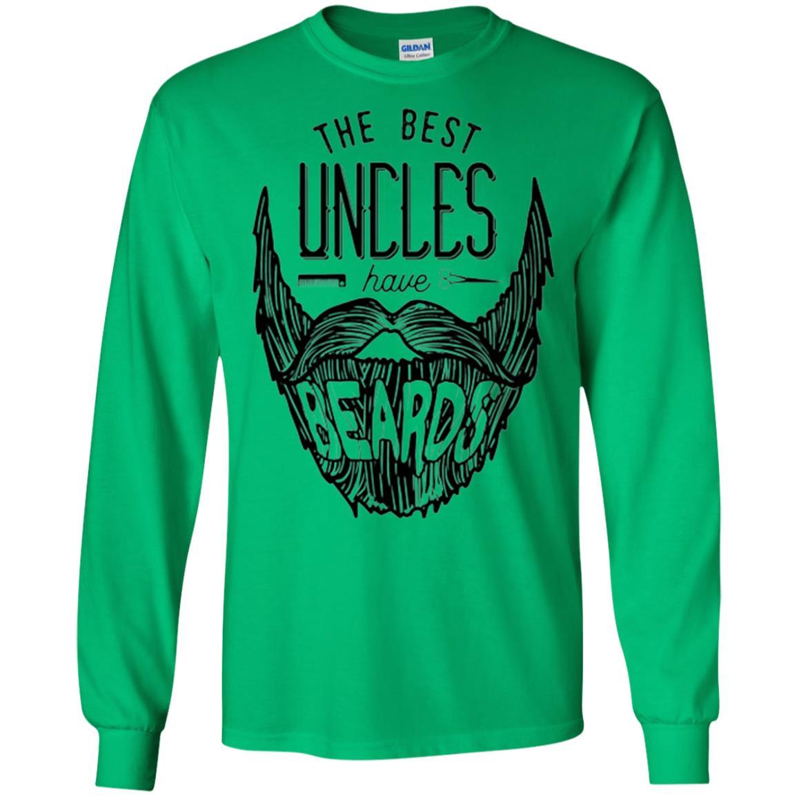 Funny Uncle T-shirt The Best Uncles Have Beards Irish Green