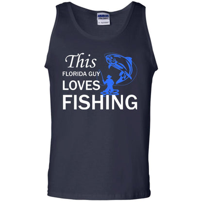 This Florida Guy Love Fishing Fisherman T-shirt Navy