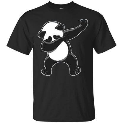 Funny Panda Dab T-shirt Cute Dabbing Panda Black