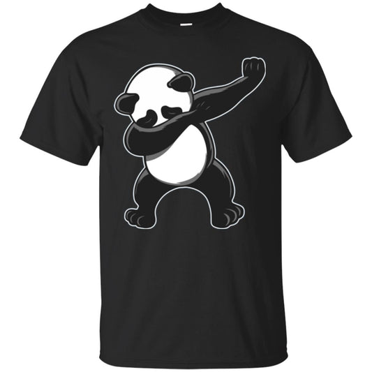 Funny Panda Dab T-shirt Cute Dabbing Panda Black