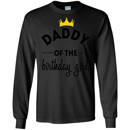 Daddy Of The Birthday Girl Party T-shirt Black