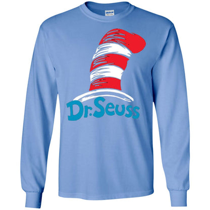Film Lover T-shirt Dr. Seuss Hat T-shirt Carolina Blue