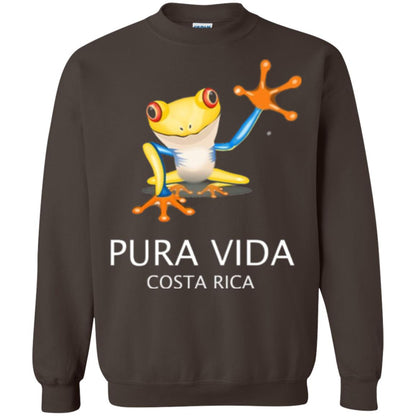 Tree Frog T-shirt Pura Vida Costa Rica T-shirt Dark Chocolate
