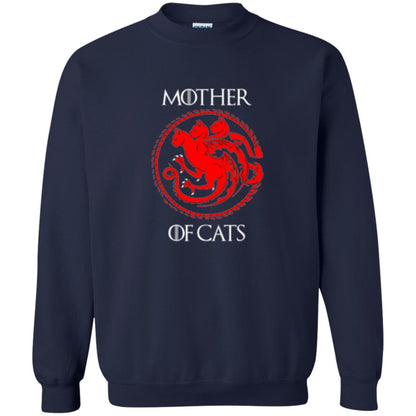 Cat Lovers T-shirt Mother Of Cat Navy
