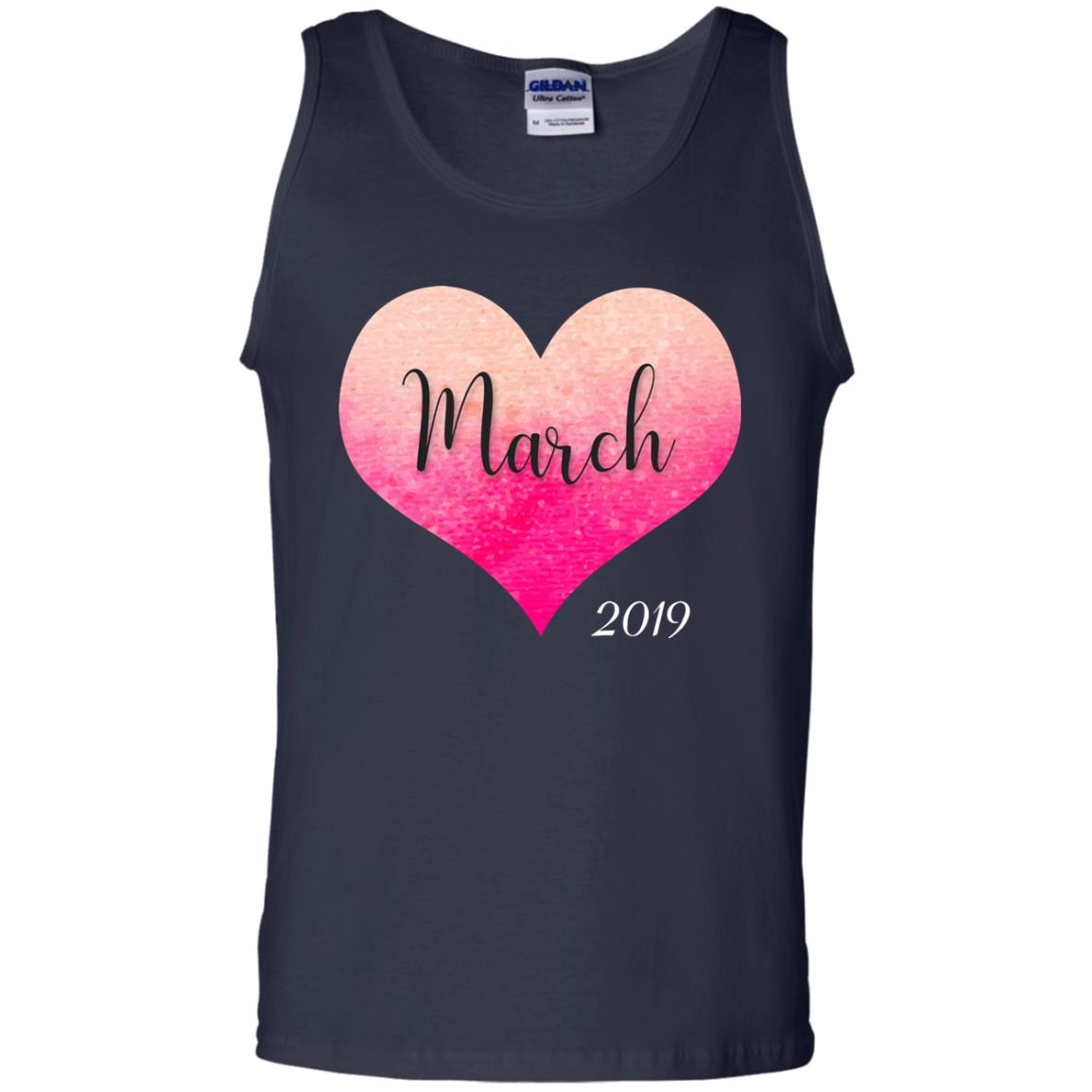 Pregnancy Reveal Announcement Party March 2019 Shirt Navy