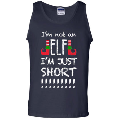 Christmas T-shirt I_m Not An Elf I_m Just Short Navy