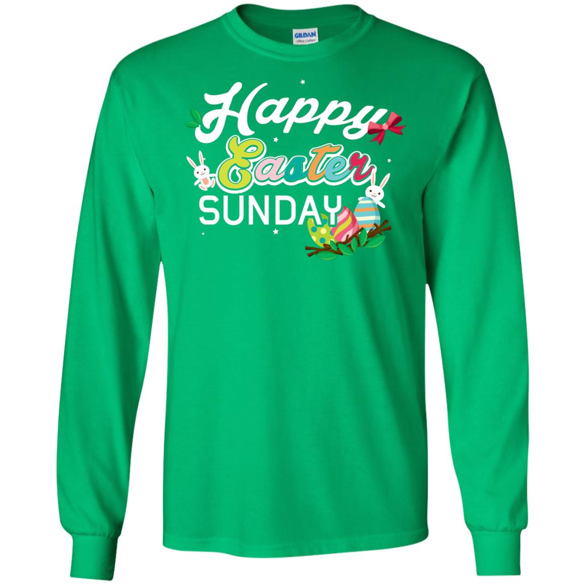 Christian T-shirt Happy Easter Sunday Irish Green