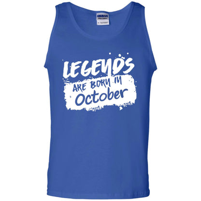 October Birthday Shirt Legends Are Born In Octorber Royal