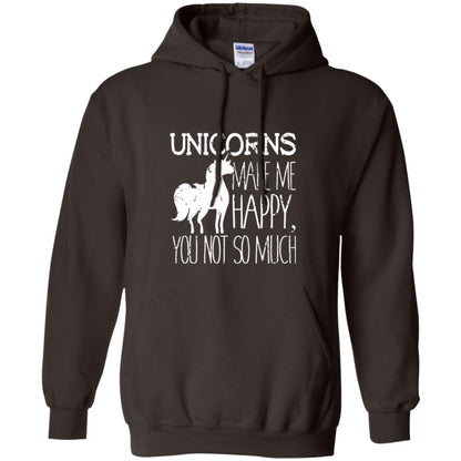 Unicorns Lovers T-shirt Unicorns Make Me Happy You Not So Much Dark Chocolate