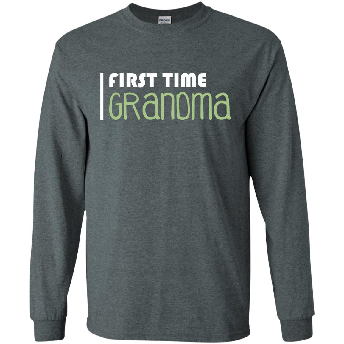First Time Grandma Shirt Dark Heather