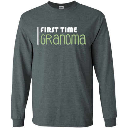 First Time Grandma Shirt Dark Heather