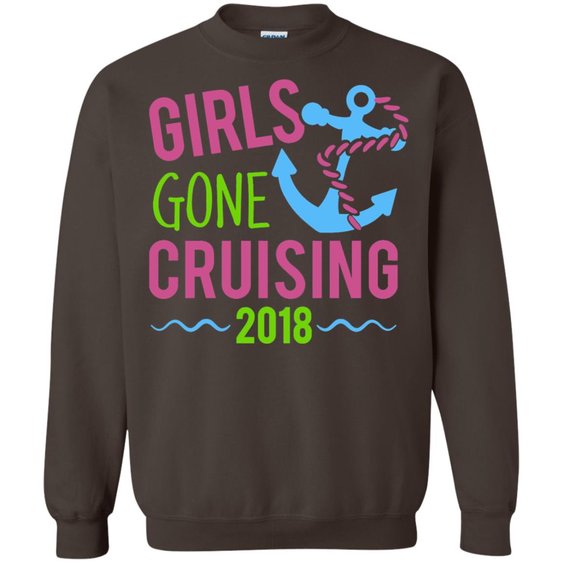 Girls Gone Cruising Girls Trip Cruise T-shirt Dark Chocolate