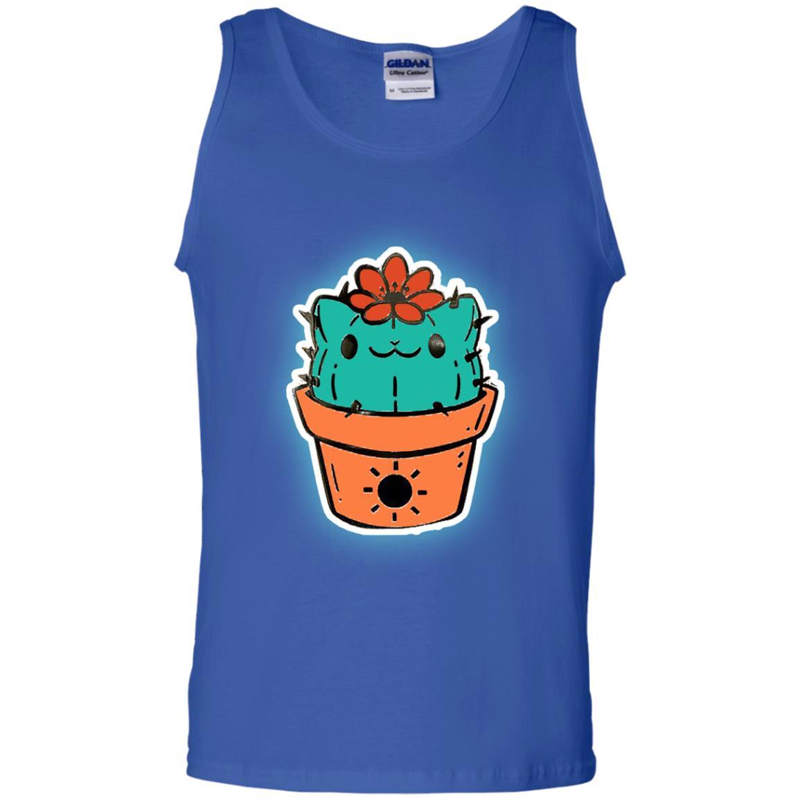 Cat Lovers T-shirt Catcus Royal