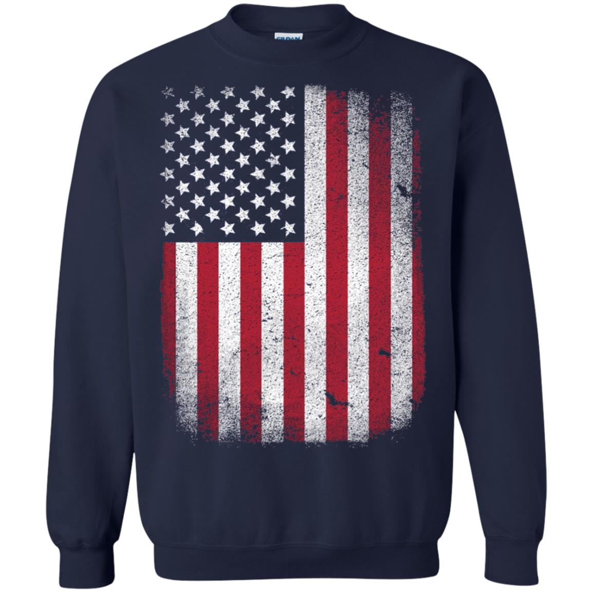 Usa Flag T-shirt 4th July Navy