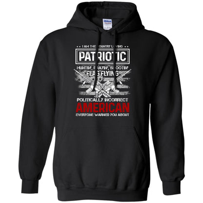 Politically Incorrect American Everyone Warned You About Military Shirt Black