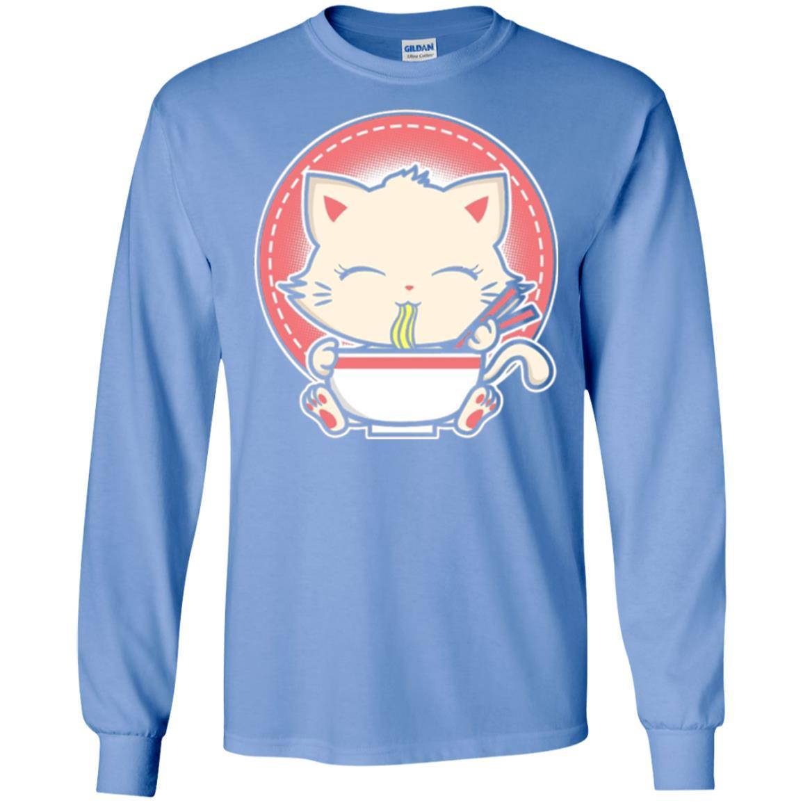 Anime T-shirt Kawaii Japanese Cat Ramen