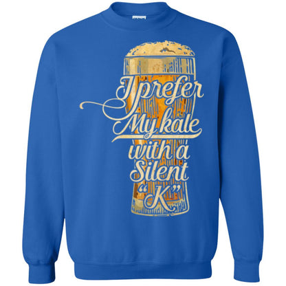 Beer Lover T-shirt I Prefer My Kale With A Silent K Royal