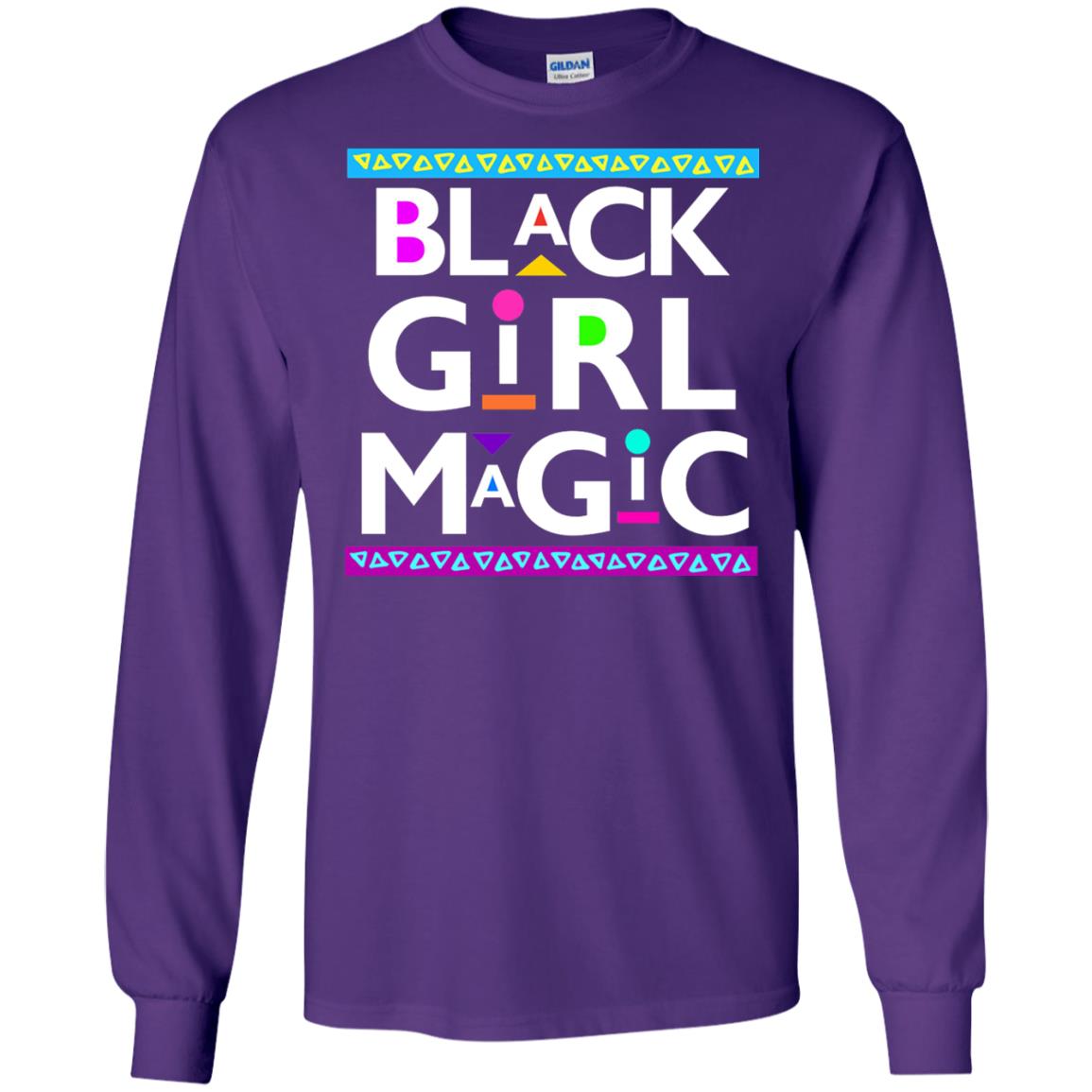 Black Girl Magic T-shirt Women_s Black History Purple