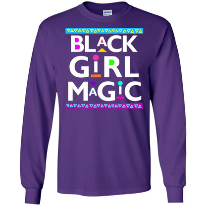Black Girl Magic T-shirt Women_s Black History Purple