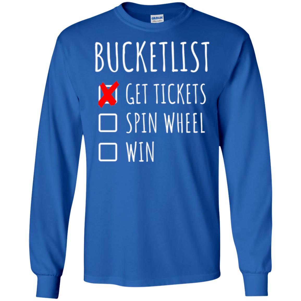 Game Show T-shirt Bucket List Spin Wheel Win Royal