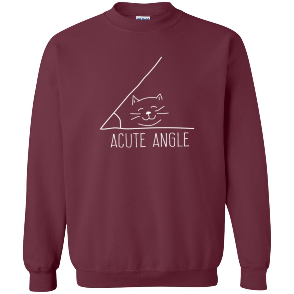 Cat Lovers T-shirt Acute Angle Maroon