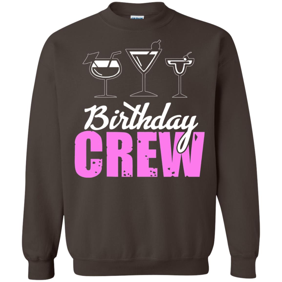 Birthday Crew Funny Girls Birthday Squad T-shirt Dark Chocolate