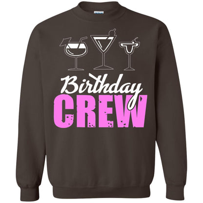 Birthday Crew Funny Girls Birthday Squad T-shirt Dark Chocolate